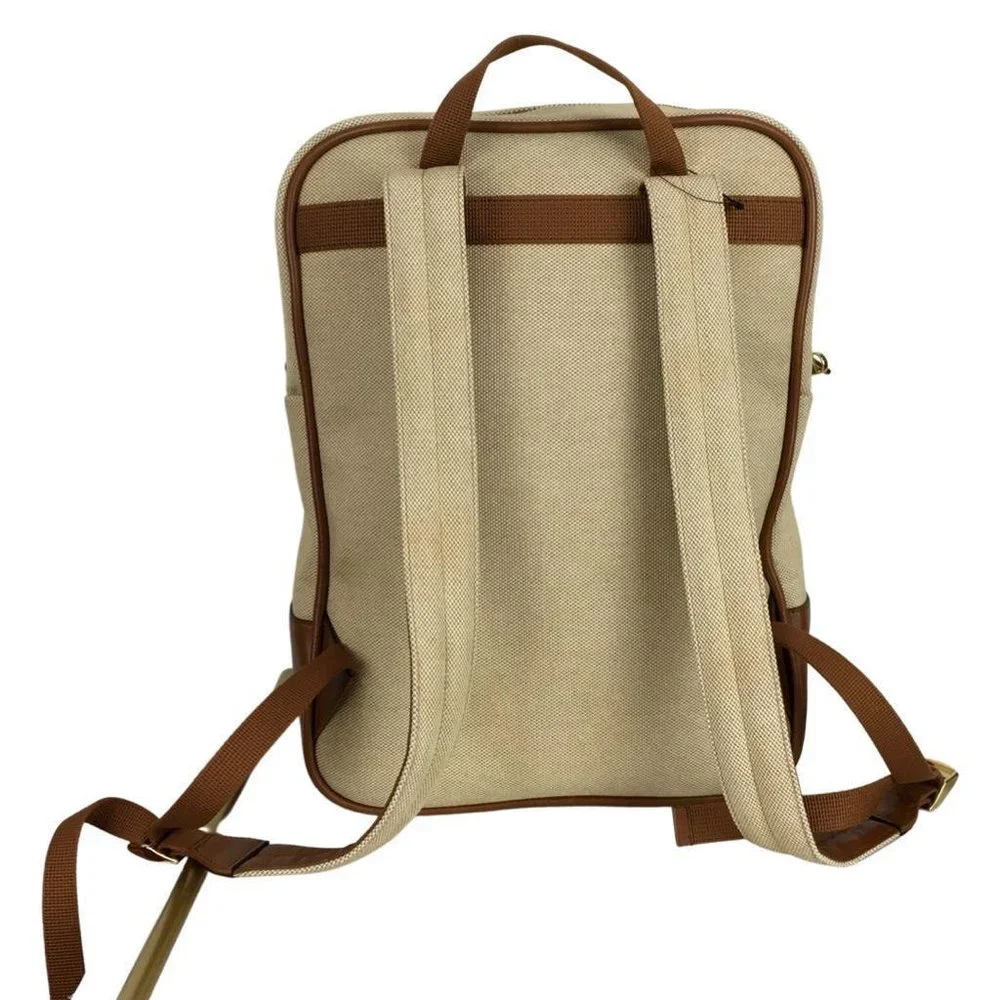 NWT Gucci Women's Backpack Stripes Green & Red Buckle GG Beige Multi Sz M - Picture 6 of 12